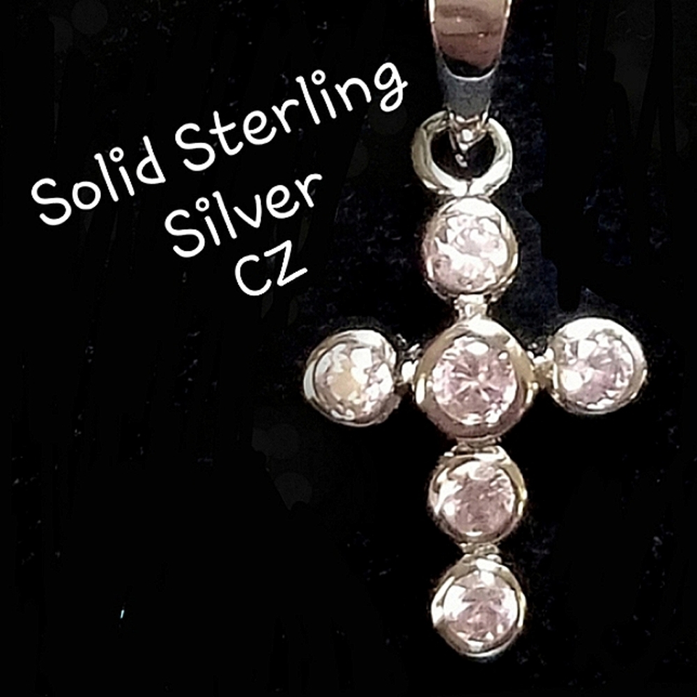 Cross Necklace sold Sterling 925